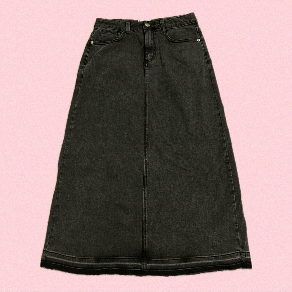 BDG Theo A-line Midi Skirt